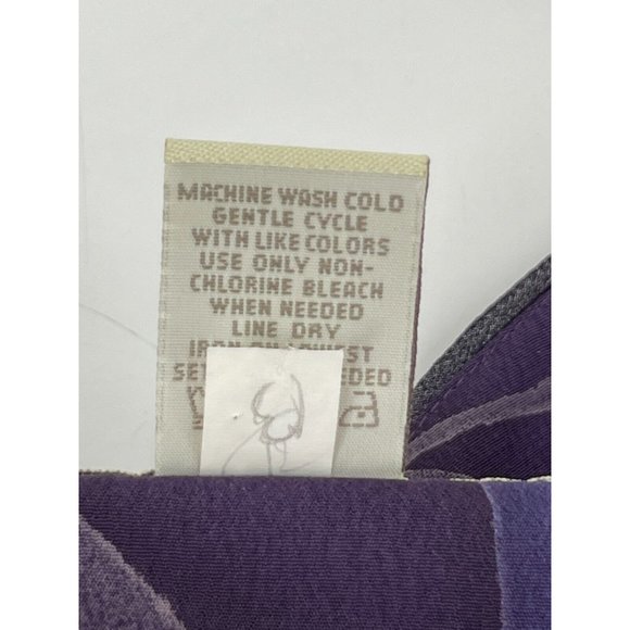 Norton McNaughton Purple Floral Sleeveless Maxi Dress Back Tie Size Large - Picture 10 of 15